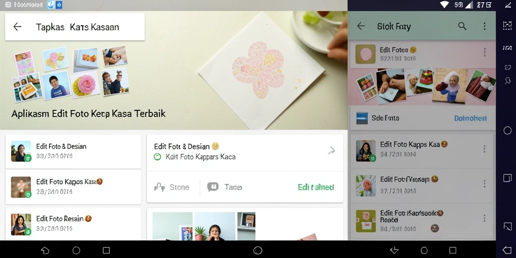 Antarmuka intuitif aplikasi Edit Foto Kertas Kaca 8768.
