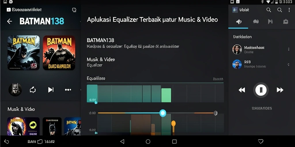 Antarmuka BATMAN138 yang menarik dengan pengaturan equalizer inovatif.