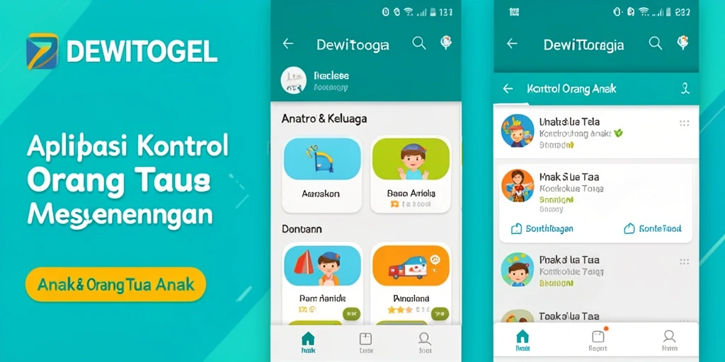 Tampilan antarmuka pengguna DEWITOGEL untuk kontrol orang tua yang sederhana dan efektif.