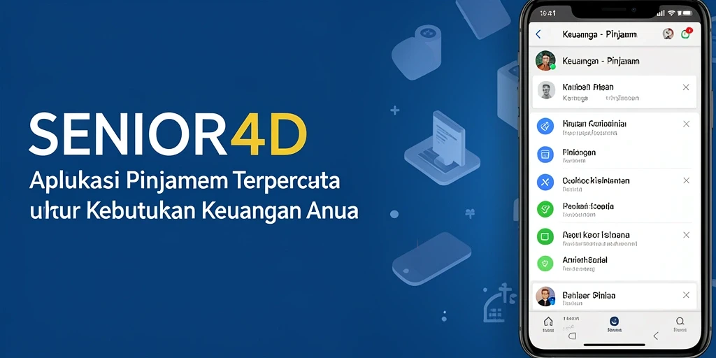 Antarmuka aplikasi SENIOR4D yang intuitif dan mudah digunakan.