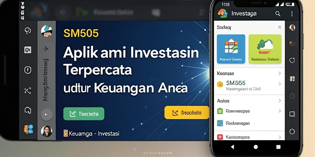 Antarmuka SM605 yang intuitif dan mudah digunakan untuk investasi.