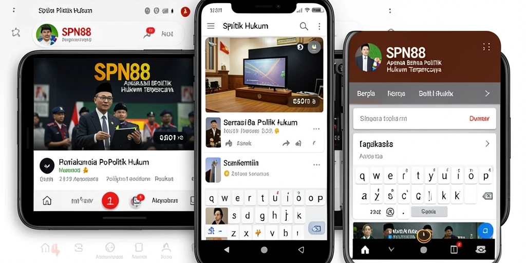 Tampilan antarmuka SPN88 untuk berita Politik Hukum.