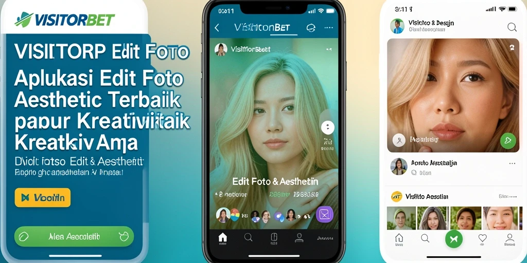 Antarmuka pengguna VISITORBET yang intuitif dan kaya fitur untuk Edit Foto Aesthetic.