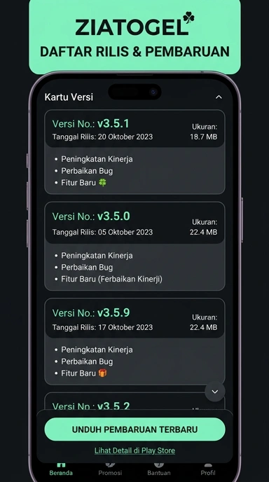 Riwayat Versi Ziatogel untuk Pengguna Android Indonesia